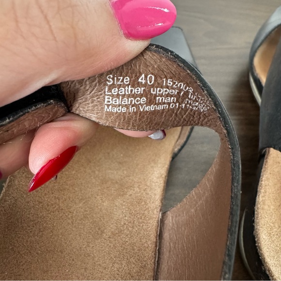 Dansko Black Leather Sandals size 40 - Picture 4 of 5